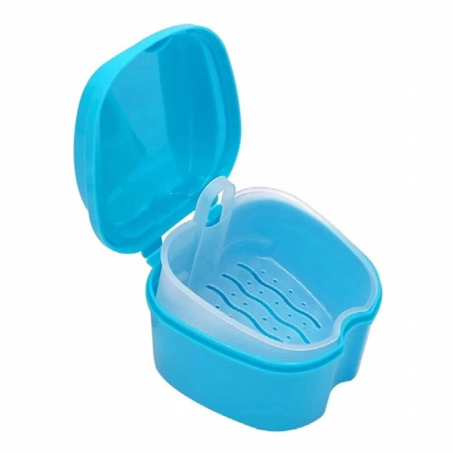 Bathroom Organizer Denture Box Dental False Teeth Storage Box Hanging Net Container Cleaning Teeth Cases Artificial Tooth Boxes
