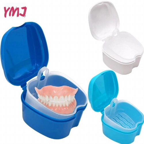 Bathroom Organizer Denture Box Dental False Teeth Storage Box Hanging Net Container Cleaning Teeth Cases Artificial Tooth Boxes 1