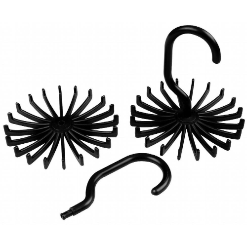 Creative multi-functional plastic tie rack Mini rotating 20-claw rack Scarf scarf accessories storage rack 2