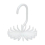 Creative multi-functional plastic tie rack Mini rotating 20-claw rack Scarf scarf accessories storage rack 5