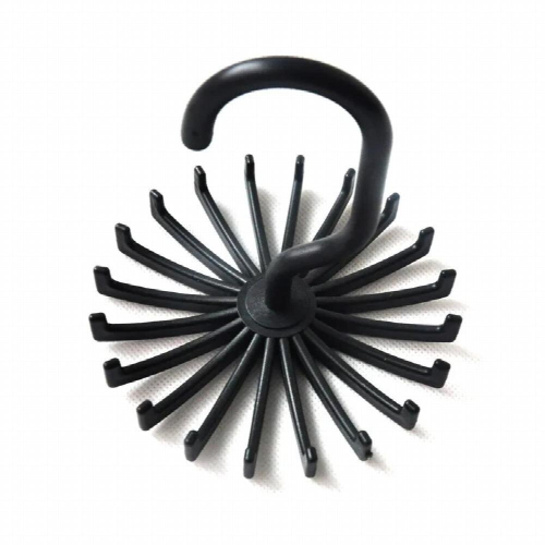 Creative multi-functional plastic tie rack Mini rotating 20-claw rack Scarf scarf accessories storage rack