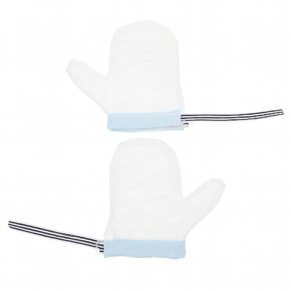 Sucking Gloves Thumb Stop Baby Finger Scratch Guard Mittens Anti Infantteething Glove Newborneating Biting Breathable Soothing White