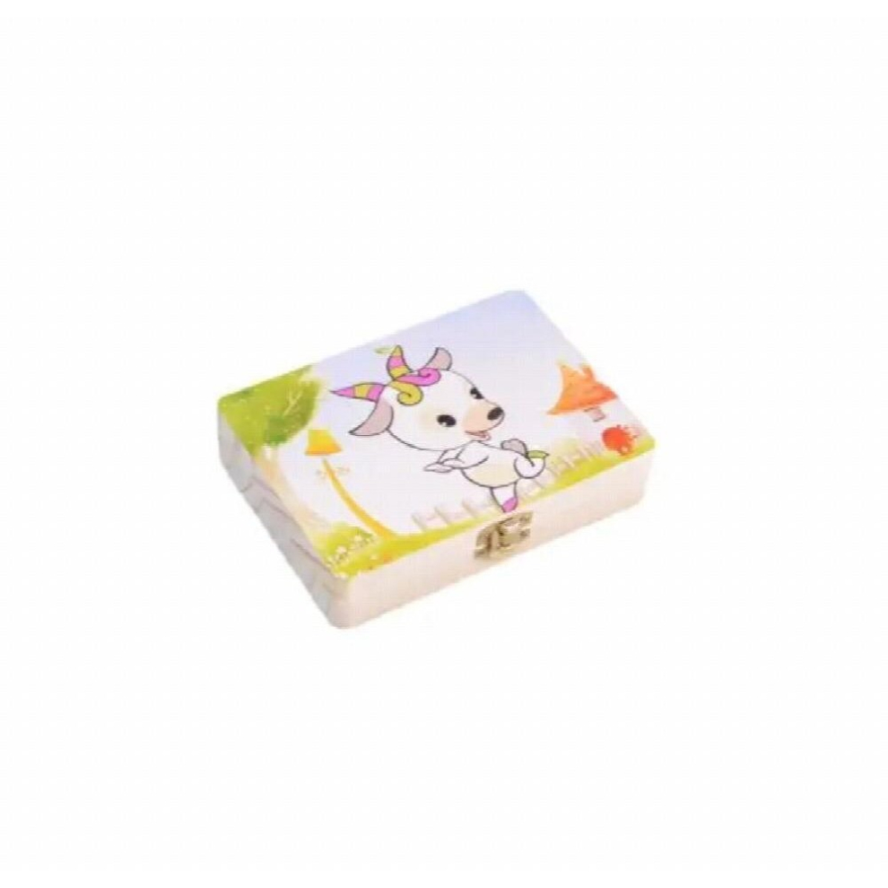 Baby Kids Tooth Storage Box Teeth Umbilical Lanugo Organizer Gift Keepsakes Save Multicoloured