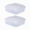 2Pcs Kitchen Cheese Storage Container with Lid and Cheese Board Server Crisper Transparent Plastic Storage Container 1