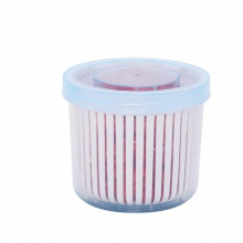 Creative Refrigerator Round Drain Sealed Box for Ginger Garlic Onion Refrigerator Keep Fresh Fridge Box Tray Kitchen Organizer