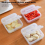 2Pcs Kitchen Cheese Storage Container with Lid and Cheese Board Server Crisper Transparent Plastic Storage Container 2