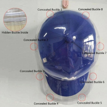 Portable Clear Pvc Hat Holders Baseball Caps Storage Case Transparent Cap Storage Box Hat Protector for Home Storage