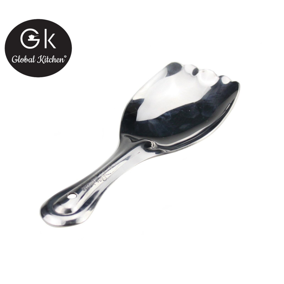 Gk Global Kitchen Rice Serving Spoon Stainless Steel Rice Paddle Scoop Spoon Ideal