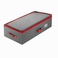 Practical Xmas Ball Storage Box Large Capacity Long Lasting Wear Resistant Xmas Ball Container Home Supplies