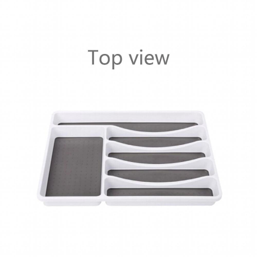 Drawer Fork Plate Tableware Storage Box Large Capacity Plastic Storage Partition Tray 2