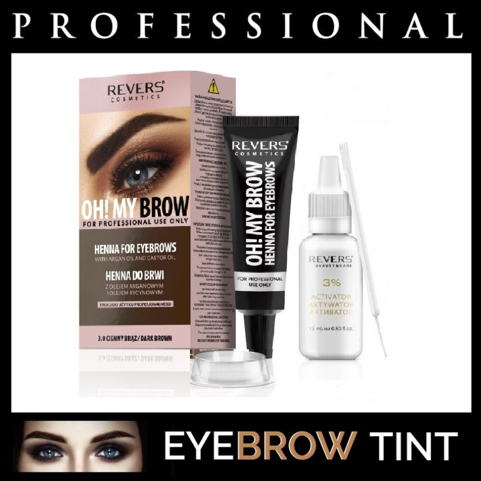 Revers Eyebrow Kit With Dye & Activator Black - Image 2
