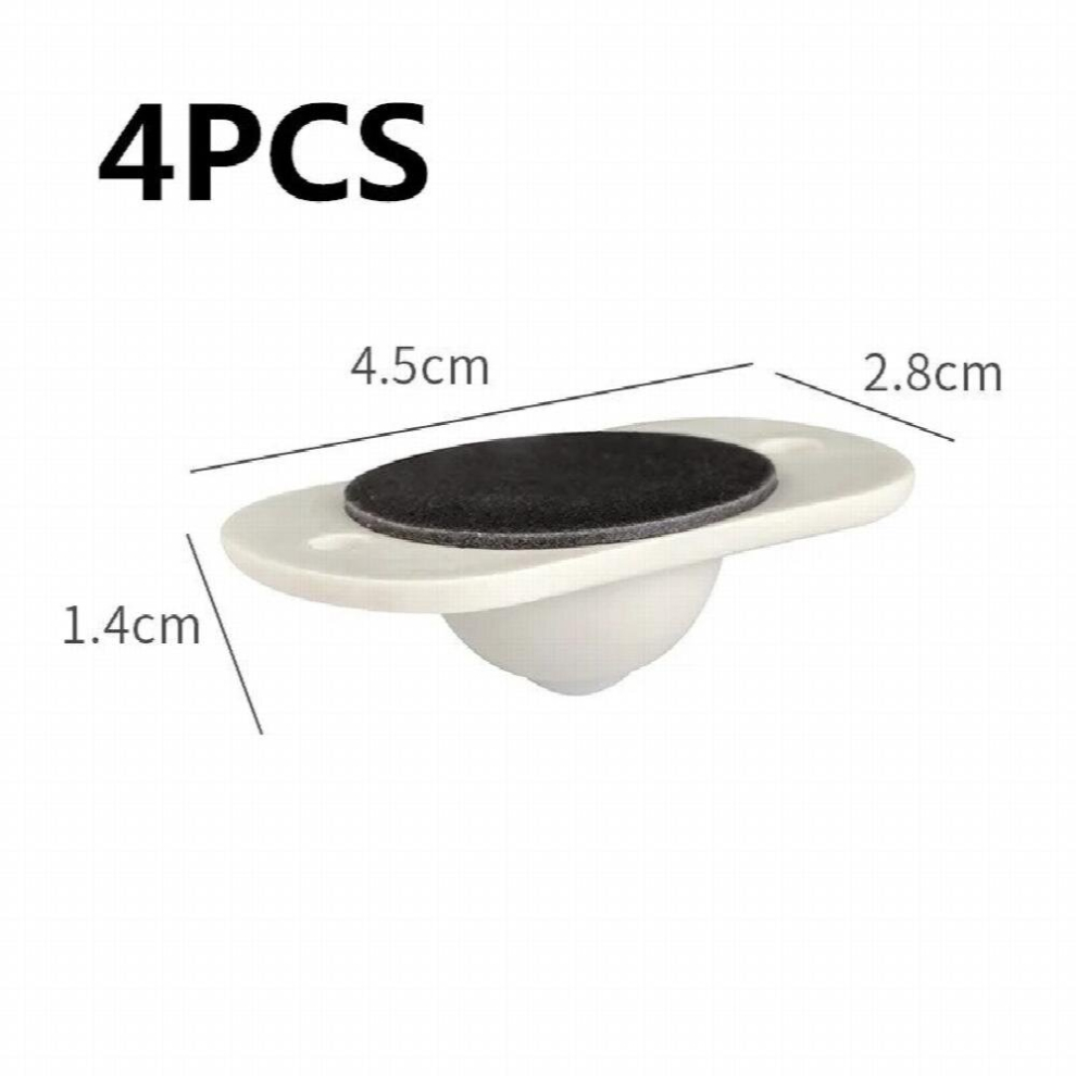 4Pcs Adhesive Pulley Casters For Cabinet Drawer Rollers Storage Box Trash Can Small Furniture Hardware Wheel Box Skateboard Tool 885666816628