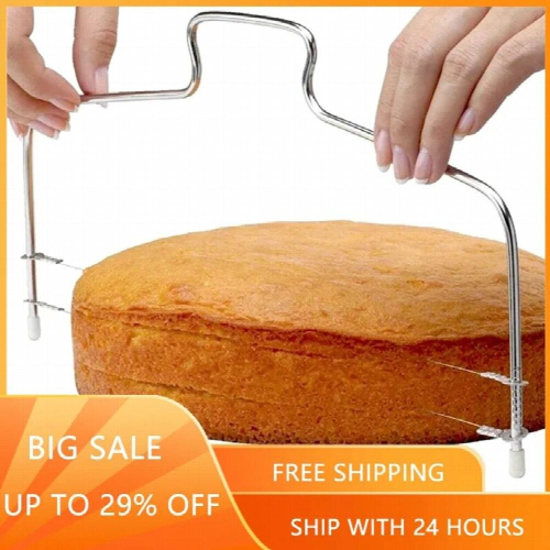 Double Line Cake Cut Slicer Adjustable Stainless Steel Device Cake Decorating Mold DIY Bakeware Kitchen Cooking Tool 1