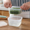 Drain Sealed Box for Ginger Garlic Onion Refrigerator Crisper Debris Refrigerator Storage Boxes Drawer Kitchen Organizer 5