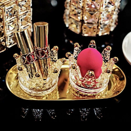 1pcs Crown Shape Makeup Sponge Puff Stand Drying Rack Cosmetic Shelf Sponge Holder Makeup Tools 2