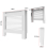 (S) 91cm High Radiator Cover Heating Cabinet White 3