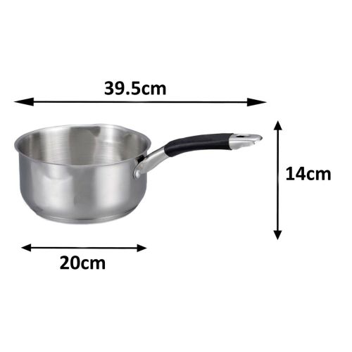 (20cm) Induction Milk Pan Stainless Steel 2 Double 1