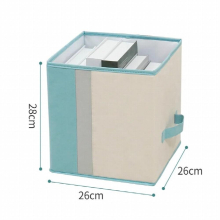 Foldable Uncovered Wardrobe Storage Box Colorblock Stationery Organizer Case Children Toys Snack Arrangement Accessories
