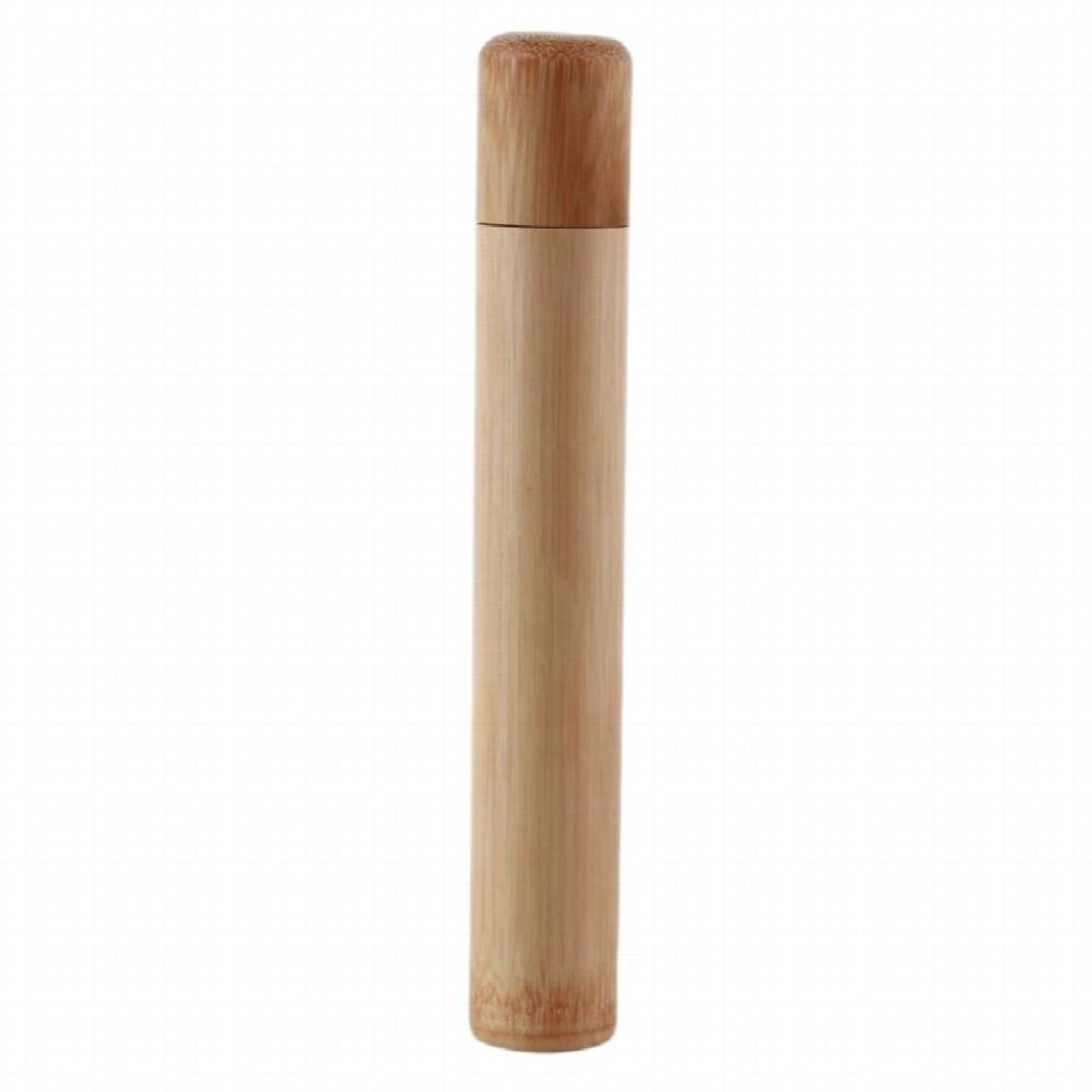 Reusable Bamboo Tube For Tea Toothbrush Travel Portable Toothbrush Box Environmental Protection Material Storage Box