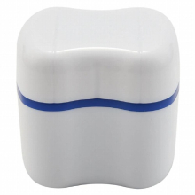 Denture Box With Specially Holder For Rinse Basket, Great For Care, Easy To Open, Store And Retrieve