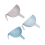 3pc Funnel Set Plastic Pouring Liquids Tool Kitchen Nested Funnels 3