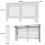 (L) 91cm High Radiator Cover Heating Cabinet White 3
