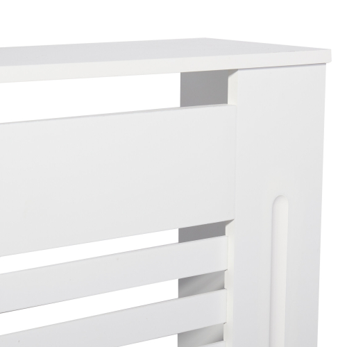 (XL) 91cm High Radiator Cover Heating Cabinet White 1