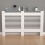 (L) 91cm High Radiator Cover Heating Cabinet White 1