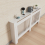 (L) 91cm High Radiator Cover Heating Cabinet White 4