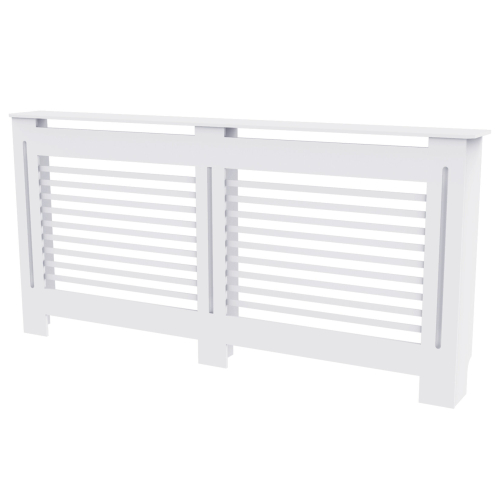(XL) 91cm High Radiator Cover Heating Cabinet White 2