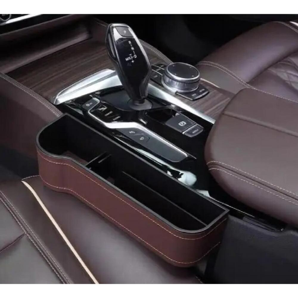 Accessories Car Seat Gap Organizer Storage Box Pu Cup Multifunctional Pocket Catcher Organizer Phone Bottle Cups Holder Car Multicoloured 885666820229