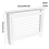 (M) 91cm High Radiator Cover Heating Cabinet White 3