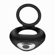 Double Hole Cock Ring Penis Vibrator Delayed Ejaculation Penis Ring Male Masturbator Vibrating Erection Ring Sex Toys for couple