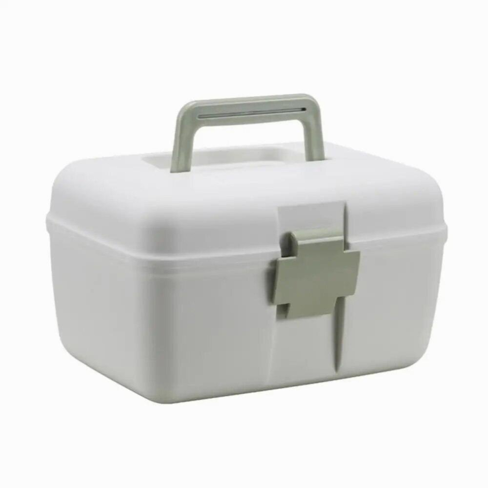 Multicoloured Emergency Kit First Aid Medicine Chest Holder Handle Storage Box Case Container