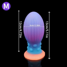 Luminous Butt Plugs Sex Shop Liquid Silicone Anal Plug with Strong Suction Cup Female Masturbator Erotic Sex Toys for Couple