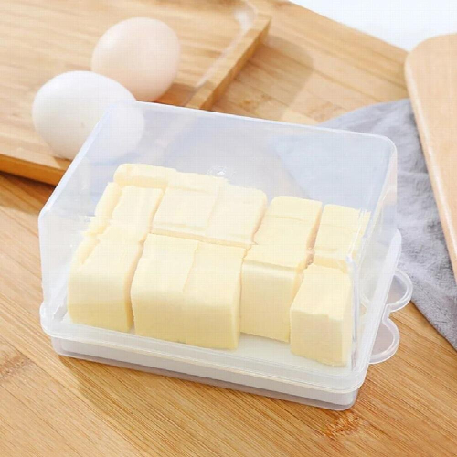 Japanese Butter Box Cheese Rectangular Preservation Box With Lid Spatula Butter Storage Box Fridge Organizer Bread Box Container 2