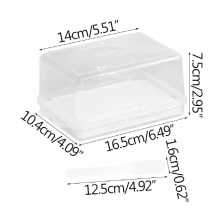 Japanese Butter Box Cheese Rectangular Preservation Box With Lid Spatula Butter Storage Box Fridge Organizer Bread Box Container