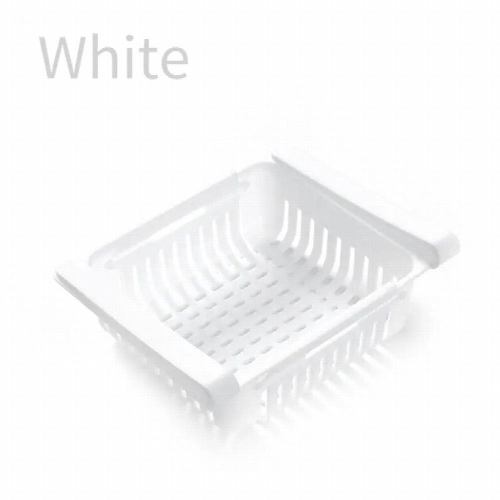 1PC Adjustable Stretchable Fridge Organizer Drawer Basket Refrigerator Pull-out Drawers Fresh Spacer Layer Storage Rack