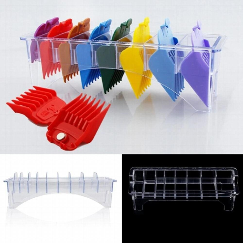 Universal 8/10 Grid Base Hair Clipper Limit Comb Storage Box Caliper Case Guide G32D 1