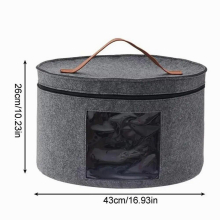 Hat Storage Organizer Transparent Window Hat Storage Boxes Stackable Brim Hats Organizer Bag Container For Stuffed Animal Toy