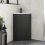 Alpine Black Single Door Corner Vanity Unit 585mm 2