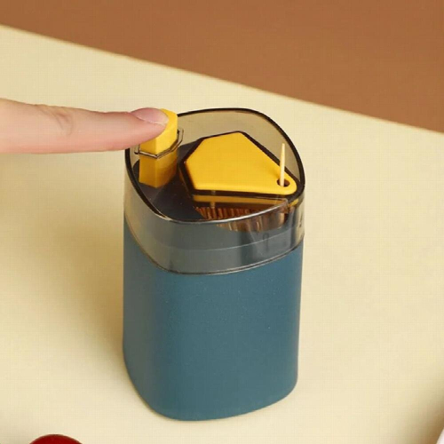 Automatic Toothpick Box Portable Transparent Household Table Toothpick Container Storage Box Toothpick Storage Box Dispenser 1