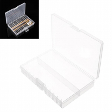 Plastic Case Holder Storage Box Waterproof Transparent Case Holder Storage Box for 48 AA Batteries Storage Case