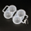 Egg Storage Box Egg Holders 2 Grids Egg Storage Container Plastic Egg Dispenser Holders for Case with Fixed Handle B03D 2