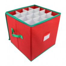 Christmas Ornament Storage Box Lattices with Handle Christmas Tree Decorations Organizer Durable Container Protective for Xmas