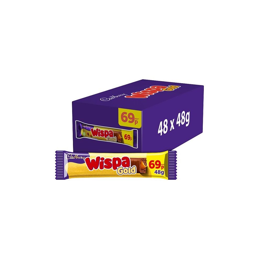 Cadbury Wispa Gold 48g (Case of 48, 48 x 48g)