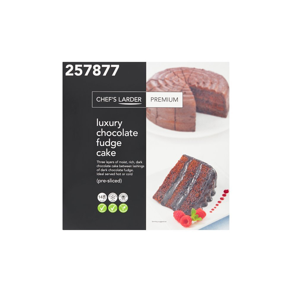 Chef's Larder Premium Luxury Chocolate Fudge Cake (14ptn)