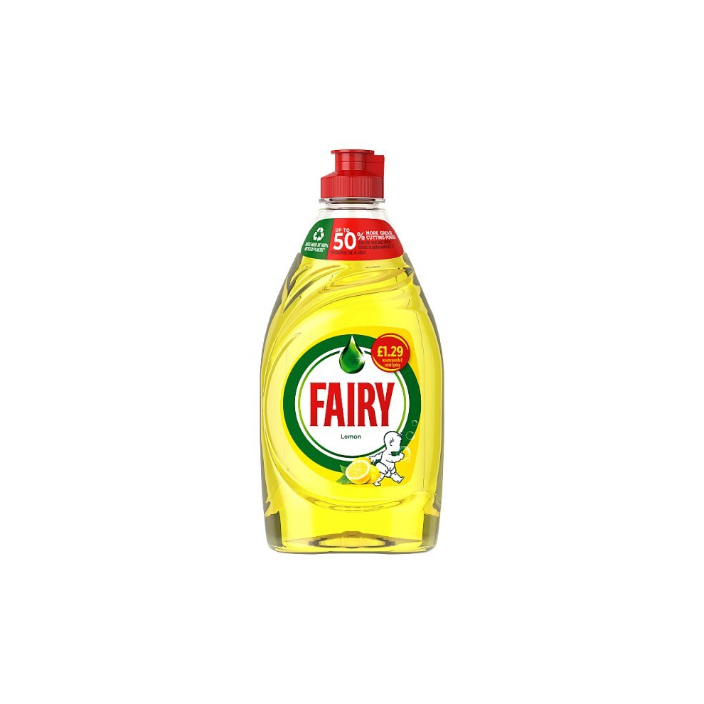 Fairy Lemon Washing Up Liquid with LiftAction PMP 320ML (Case of 10, 10 x 320ml)