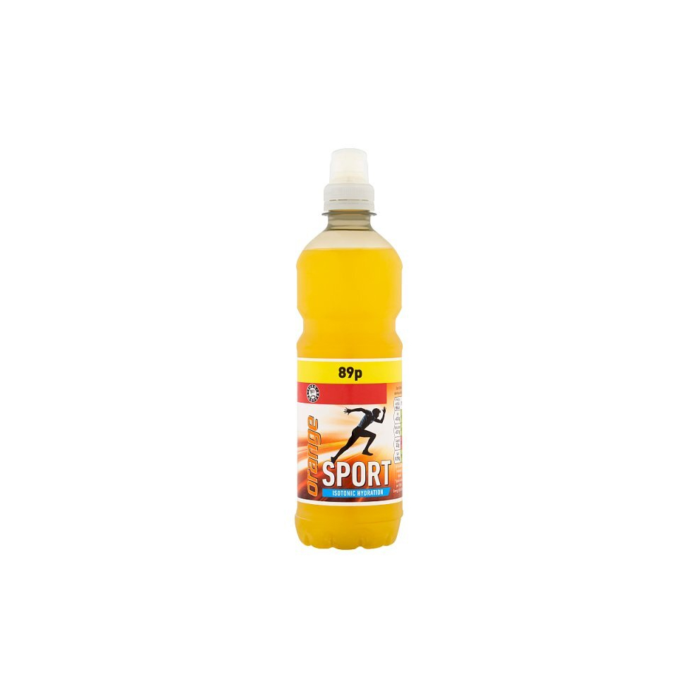 Euro Shopper Sport Isotonic Hydration Orange 500ml (Case of 12, 12 x 500ml) 