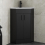 Alpine Black Double Door Corner Vanity Unit 585mm 1